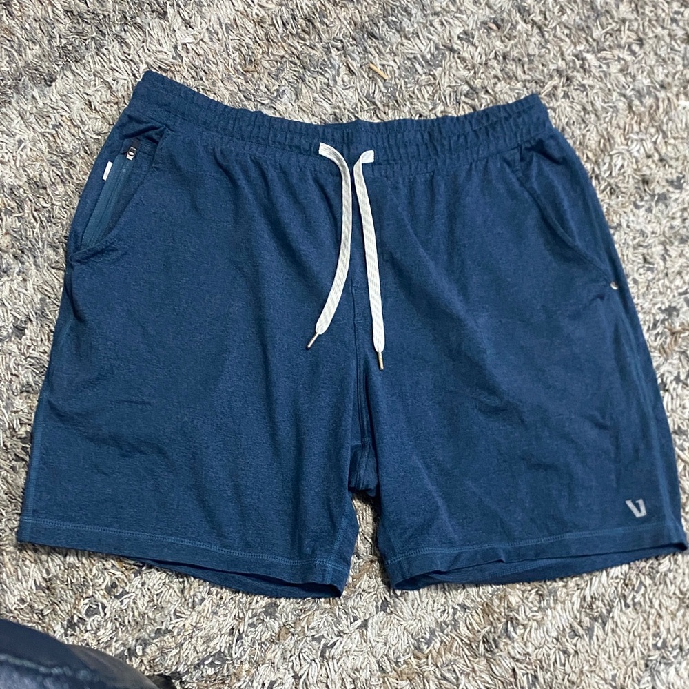 Vuori Men's Navy Athletic Shorts